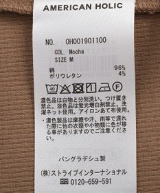 AMERICAN HOLIC スクエアネック5分袖プルオーバー