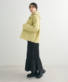 Green Parks チンツ加工シャーリングスカート