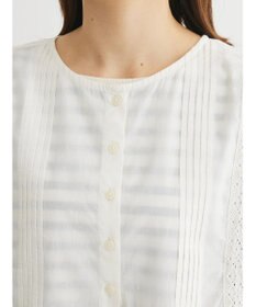 Green Parks インド綿　スクエアレース衿