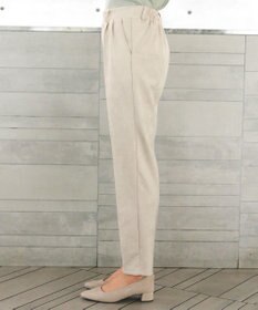 Tiaclasse 【洗える】スエードポンチテーパードパンツ