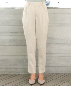 Tiaclasse 【洗える】スエードポンチテーパードパンツ
