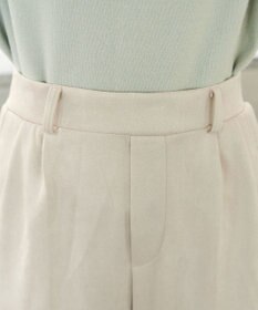 Tiaclasse 【洗える】スエードポンチテーパードパンツ