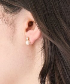 Phoebe 〈金属アレルギー対応〉タイニーラブパールセラミックポストピアス　ぷっくりハート