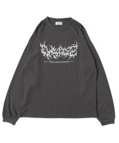 WEGO ワッフルグラフィックT（LS）