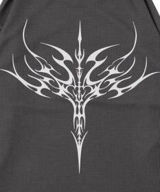 WEGO ワッフルグラフィックT（LS）