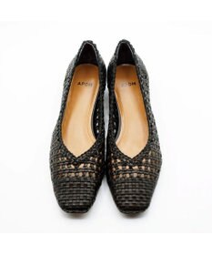 APOM レザーメッシュパンプス30