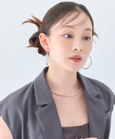 Phoebe 【金属アレルギー対応】ライトフープピアス　シルバー/ステンレス/大振り