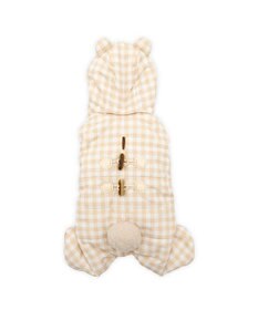 PET PARADISE ペットパラダイス くまちゃん  綿入り オール 《チェック柄》 小型犬