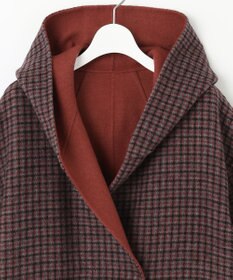 自由区 【リバーシブル】ウールリバー フード付きショートコート