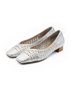 APOM レザーメッシュパンプス30