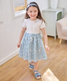 ANY KIDS ドッキング レトロ花柄 ワンピース