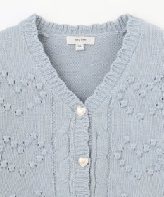 ANY KIDS ハート ニット カーディガン