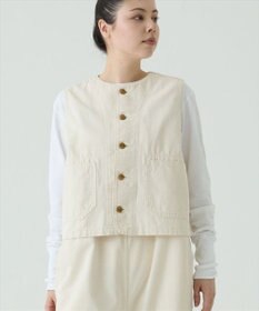 caqu デニムワークベスト