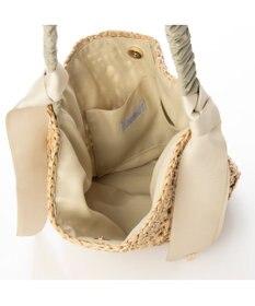 UNBILLION cachecache 下がりグログラン柄編みワンハンドルクロッシェトート