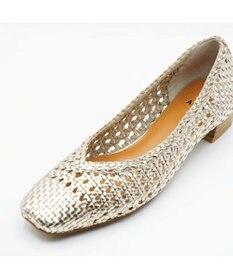 APOM レザーメッシュパンプス30