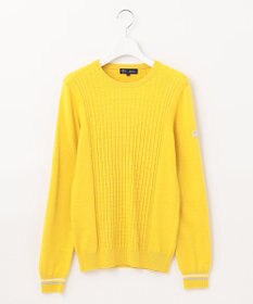 23区GOLF 【WOMEN】【洗える】格子柄  カラーニット