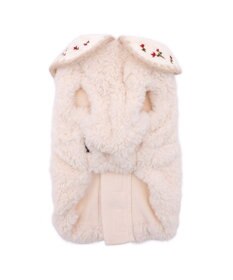 PET PARADISE ペットパラダイス お花刺繍 ボアベスト  中型犬 大型犬