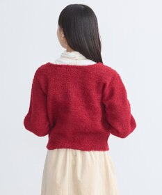 earth music&ecology リボンクルーネックカーディガン