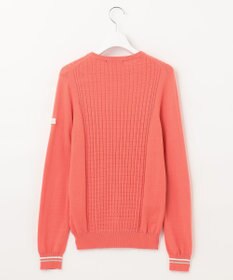 23区GOLF 【WOMEN】【洗える】格子柄  カラーニット