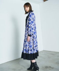 GRACE CONTINENTAL フラワープリントティアードワンピース