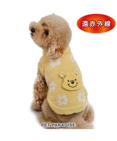 PET PARADISE ディズニー くまのプーさん 遠赤外線 お花ニット  小型犬