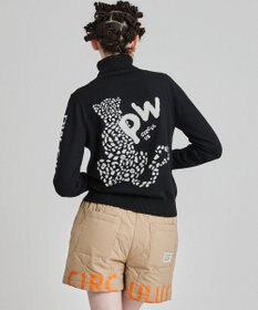 PW CIRCULUS 【WOMEN】LEOPARD ジャガードタートルニット