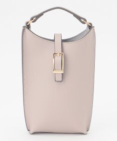 自由区 レザーバックルスマホポシェット