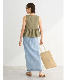 Green Parks ジャガードペプラムＺｉｐベスト