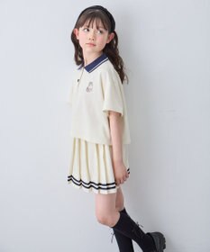 ANY KIDS 【洗濯機可能/吸汗速乾】ドライタッチ ショート丈ポロシャツ