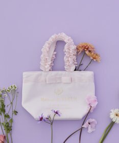 Maison de FLEUR ブランドロゴフリルハンドルトートSバッグ