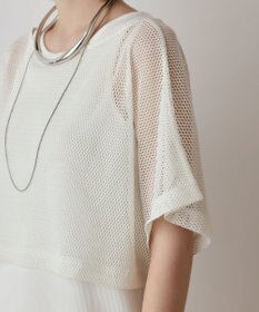 GRACE CONTINENTAL メッシュレイヤードワンピース