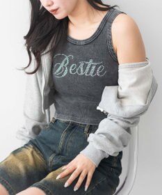 WEGO ヴィンテージウォッシュグラフィックタンク