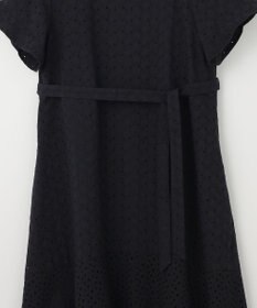 組曲 L エンブロイダリーレースフレアスリーブ ワンピース