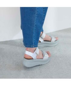 MODE ET JACOMO <noyau>厚底サテンベルクロスポーツサンダル