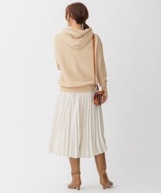 自由区 【洗える】ピュアカシミヤミルド フーディーニット