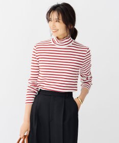 23区 S オーガニックコットンリブ タートルネック カットソー