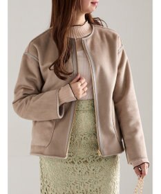 Te chichi リバーシブルファームートンブルゾン