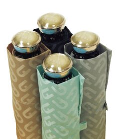 MOONBAT フルラ (FURLA) 折りたたみ傘 雨傘 ジャカード モノグラム ベア UV 軽量