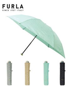 MOONBAT フルラ (FURLA) 折りたたみ傘 雨傘 ジャカード モノグラム ベア UV 軽量