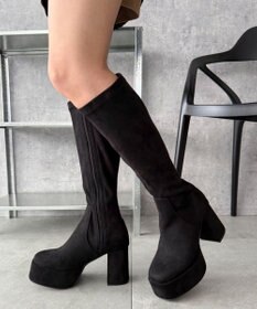 WEGO ストレッチヒールロングブーツ