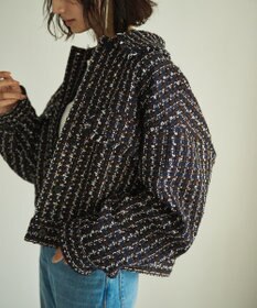 #Newans ツイードブルゾン