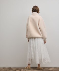 GRACE CONTINENTAL ウールボアスタンドカラージャケット