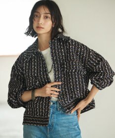 #Newans ツイードブルゾン