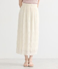 earth music&ecology マジョリカプリーツナロースカート