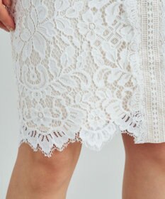 GRACE CONTINENTAL レースタイトドレス