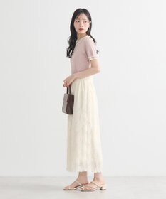 earth music&ecology マジョリカプリーツナロースカート