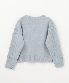 ANY KIDS ハート ニット カーディガン