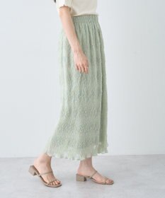 earth music&ecology マジョリカプリーツナロースカート