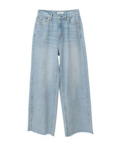 earth music&ecology セルフカットワイドデニムパンツ