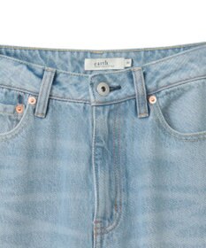 earth music&ecology セルフカットワイドデニムパンツ